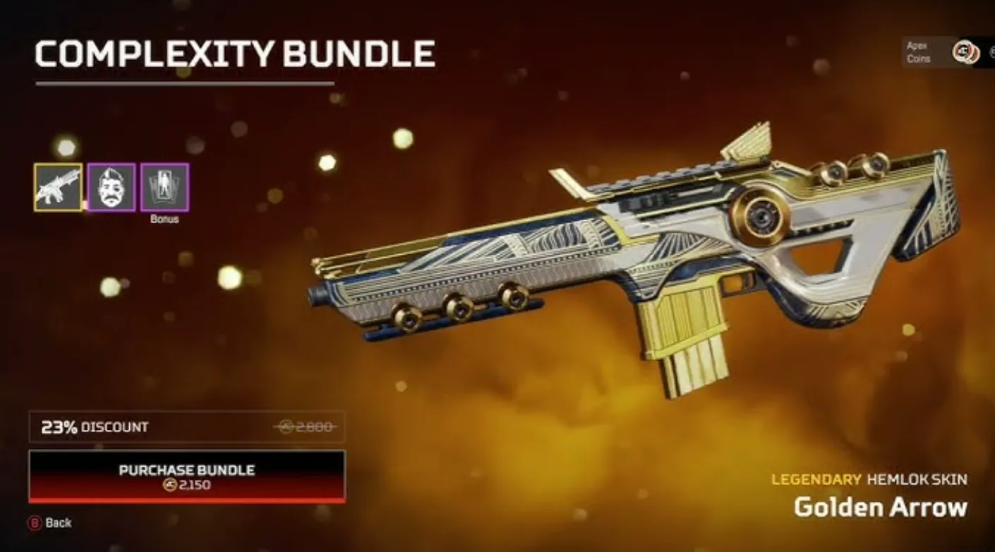 Golden Arrow apex legends
